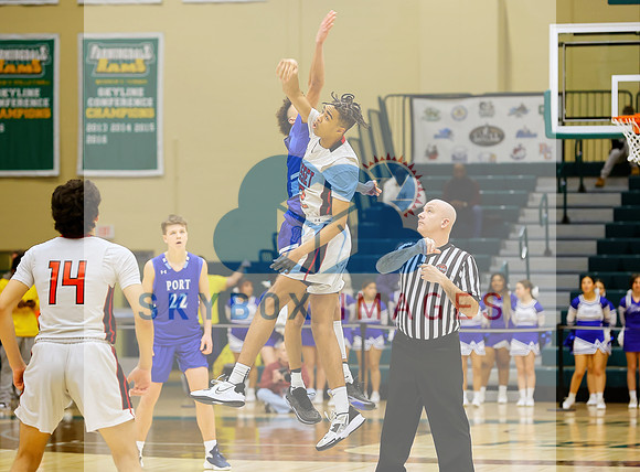 Port Washington Vikings Mens Basketball County Semis Vs Syosset 2023