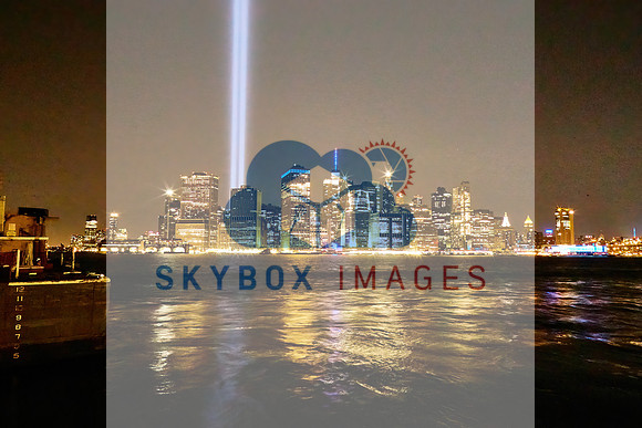 9/11 Memorial Lights 2021