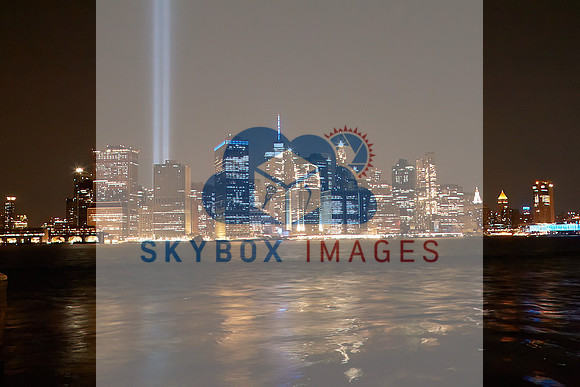 9/11 Memorial Lights 2021