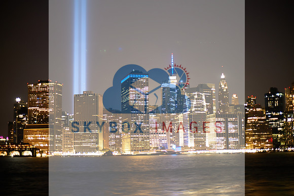 9/11 Memorial Lights 2021