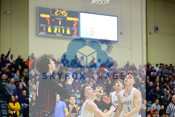 Port Washington Mens Basketball County Semi-finals Vs Syosset