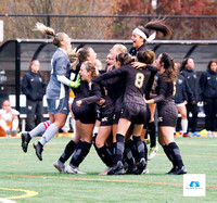 AIC vs Adelphi women's soccer NE10 Playoffs 2019