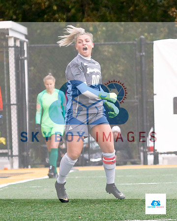 AIC vs Adelphi women's soccer NE10 Playoffs 2019