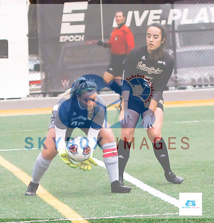 AIC vs Adelphi women's soccer NE10 Playoffs 2019