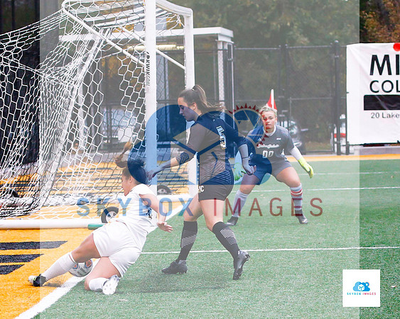 AIC vs Adelphi women's soccer NE10 Playoffs 2019
