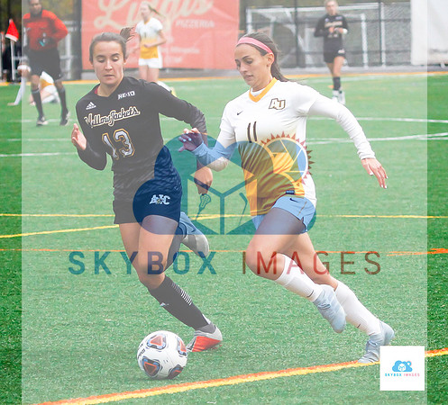 AIC vs Adelphi women's soccer NE10 Playoffs 2019