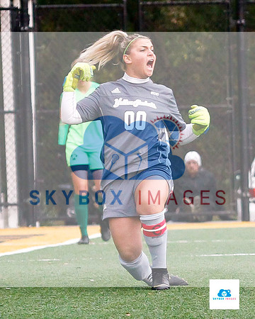 AIC vs Adelphi women's soccer NE10 Playoffs 2019