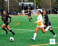 AIC vs Adelphi women's soccer NE10 Playoffs 2019
