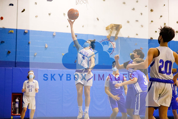 Weber Middle School Boys 8th grade Basketball vs Roslyn