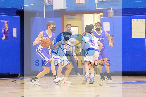 Weber Middle School Boys 8th grade Basketball vs Roslyn