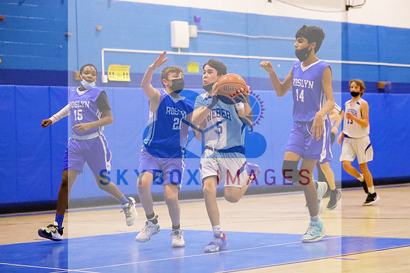 Weber Middle School Boys 8th grade Basketball vs Roslyn