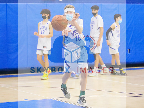 Weber Middle School Boys 8th grade Basketball vs Roslyn