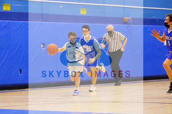 Weber Middle School Boys 8th grade Basketball vs Roslyn
