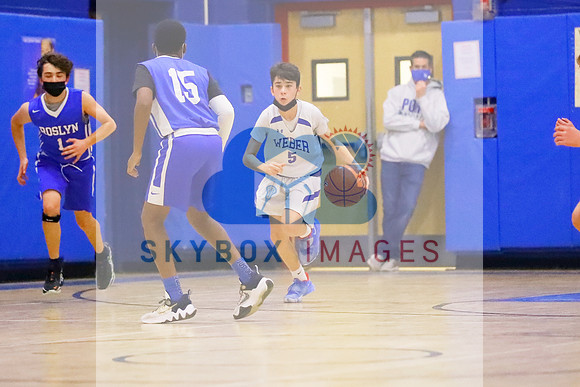Weber Middle School Boys 8th grade Basketball vs Roslyn