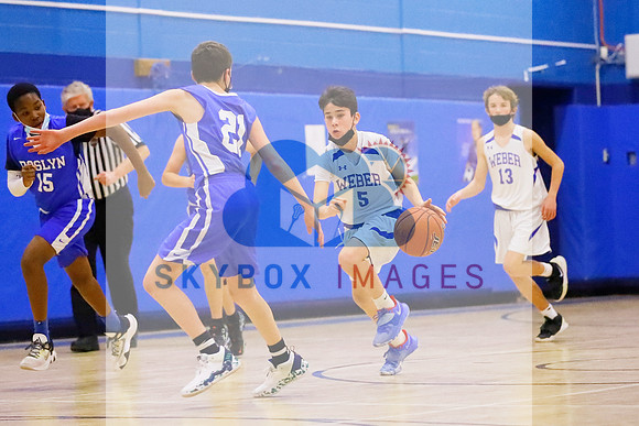 Weber Middle School Boys 8th grade Basketball vs Roslyn