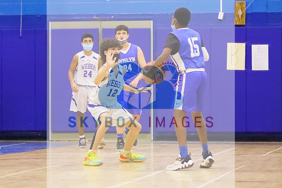 Weber Middle School Boys 8th grade Basketball vs Roslyn