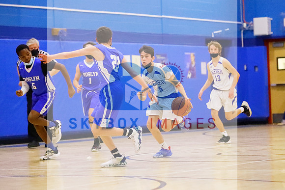Weber Middle School Boys 8th grade Basketball vs Roslyn